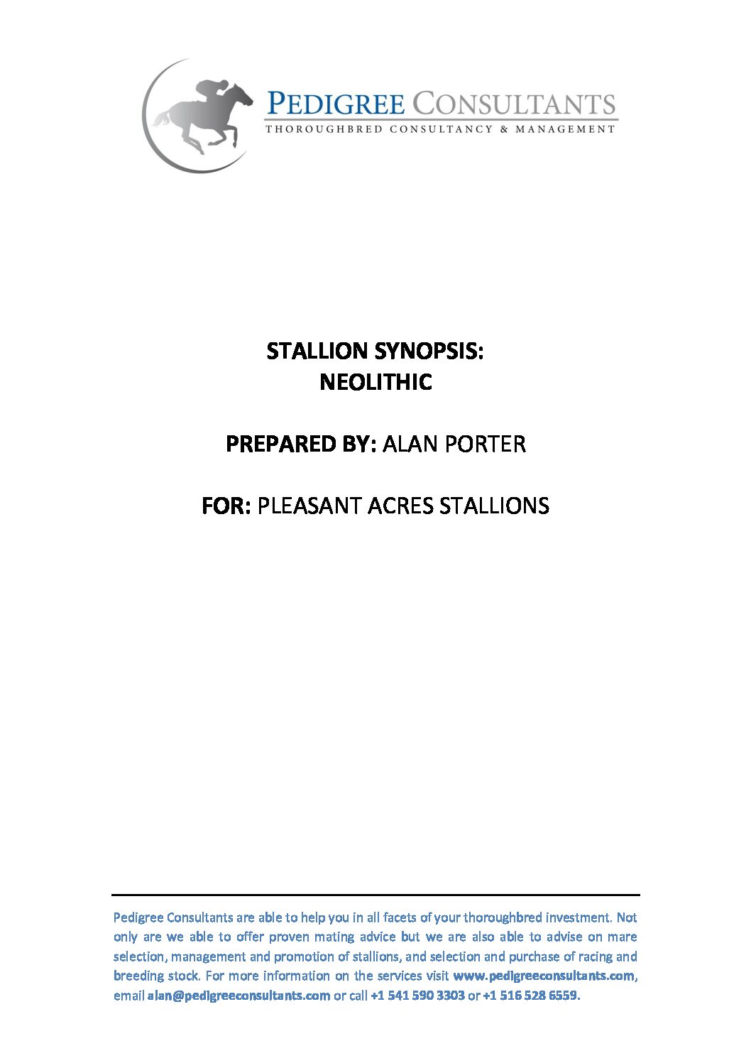 Stallion Pdf StallionSynopsis-Neolithic | Pleasant Acres Stallions