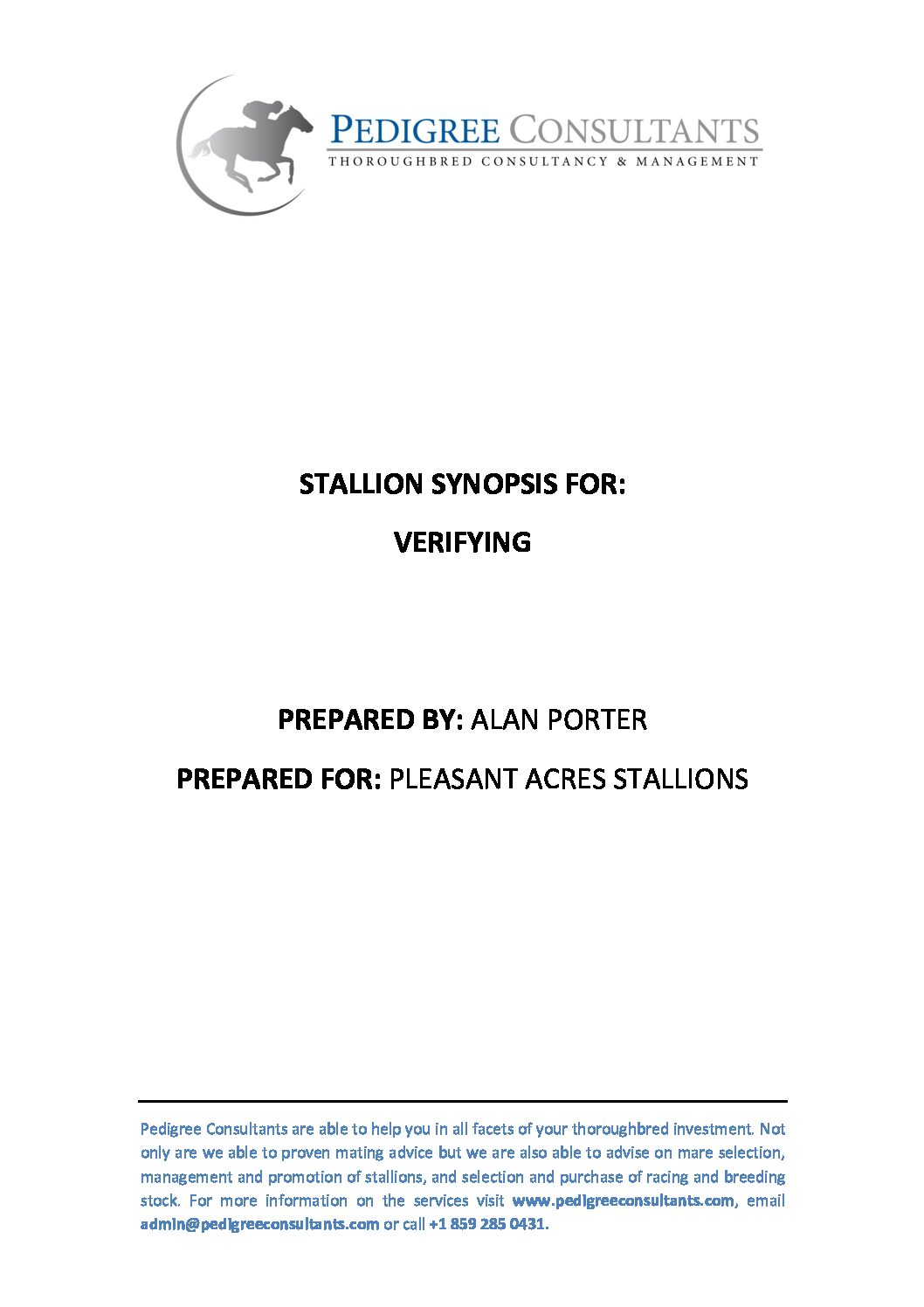 Stallion Pdf 2024-Stallion-Synopsis-Verifying | Pleasant Acres Stallions